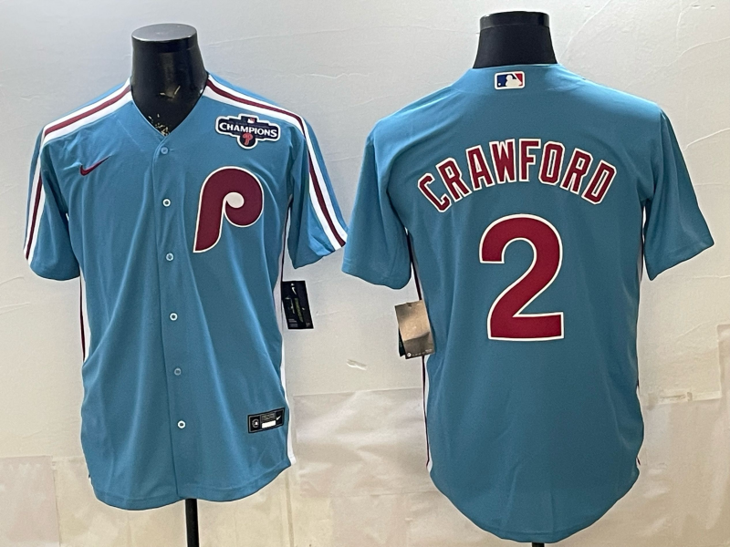 Men 2026 Philadelphia Phillies #2 Crawford blue Game Nike MLB Jersey 0414006